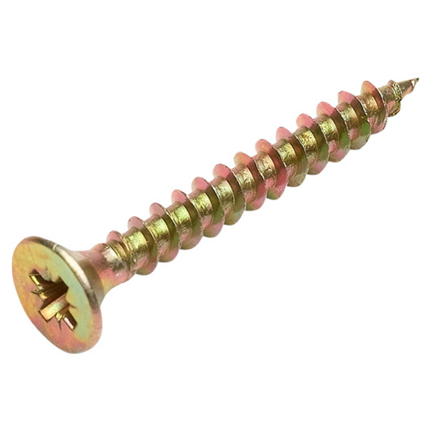 Goldtite Single Threaded PZ Head Double Countersunk Multi-Purpose Screws YZP 4.5 x 50mm (100 Pack)