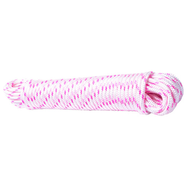 Diamond Braided Polyester Rope, 4.8mm Gauge x 15.2 Metres Length, 14g Per Metre