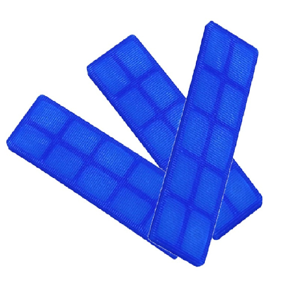 Flat Shims for Spacing, Packing and Levelling, 100 pieces, Blue 32 x 100 x 5mm Thick