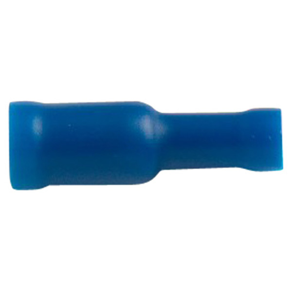 Insulated Female Bullet Connectors, 15 Amp Blue (50 Pack)