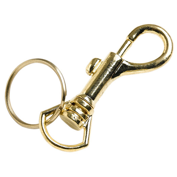 Hipster Key Rings, Brass Plated (2 Pack)