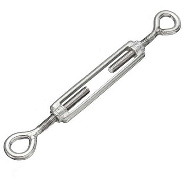 Turnbuckle Strainer/ Fence Wire Tensioner with Eye & Eye, Stainless Steel Marine Grade 316, M5