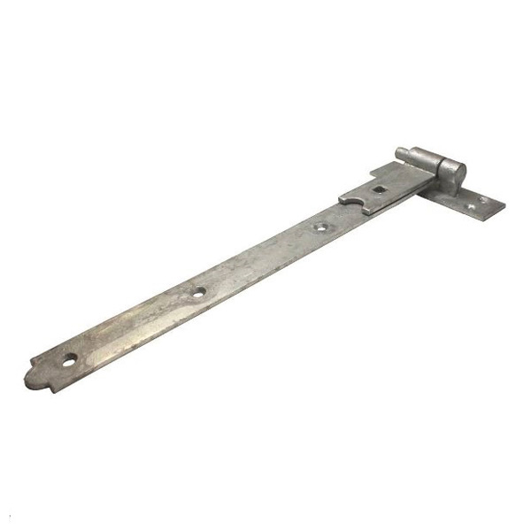 Heavy Duty Flat Hook & Band Gate Hinge, Galvanised 350 x 45 x 4mm with 13mm Diameter Pin