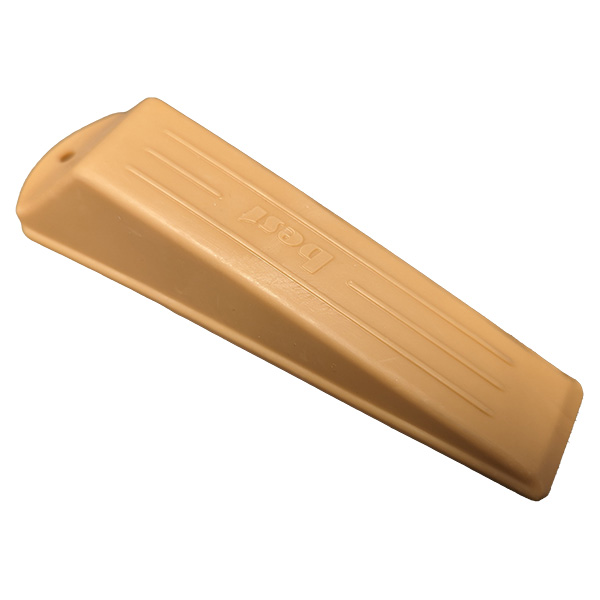 Door Wedge, Light Brown Rubber, 135 x 42mm