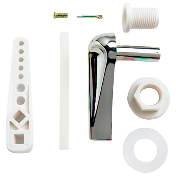 Toilet Cistern Handle Set, Chrome Plated